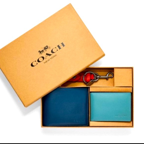Coach Boxed 3 in 1 wallet gift set in Colorblock - Picture 7 of 9